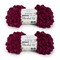 Bernat Alize Blanket Burgundy Yarn - 2 Pack of 180g/6.4oz - Polyester - 7 Jumbo - 18 Yards - Knitting/Crochet